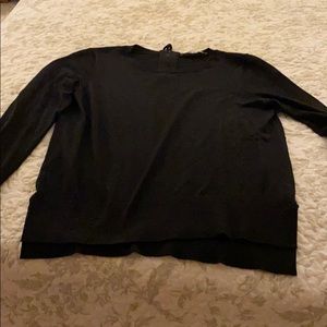 Lightweight black sweater.
